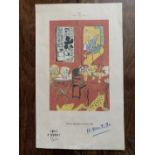 Signed Matisse Print - Grand Interieur Rouge 1948 Proof Copy