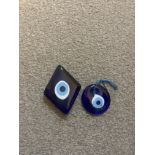 Two Vintage Turkish Evil Eyes