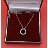 Italian Bvlgari B.zero1 Necklace - Chain and Pendant In 18ct White Gold