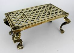 Antique Brass Trivet c.1900