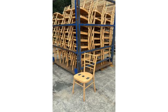 20 x Natural Stacking Chivari Chairs