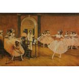 Tom Keating Forger Degas Dancing Class Signed Limited Edition