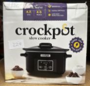 Crockpot Slow Cooker. RRP £40 - Grade U
