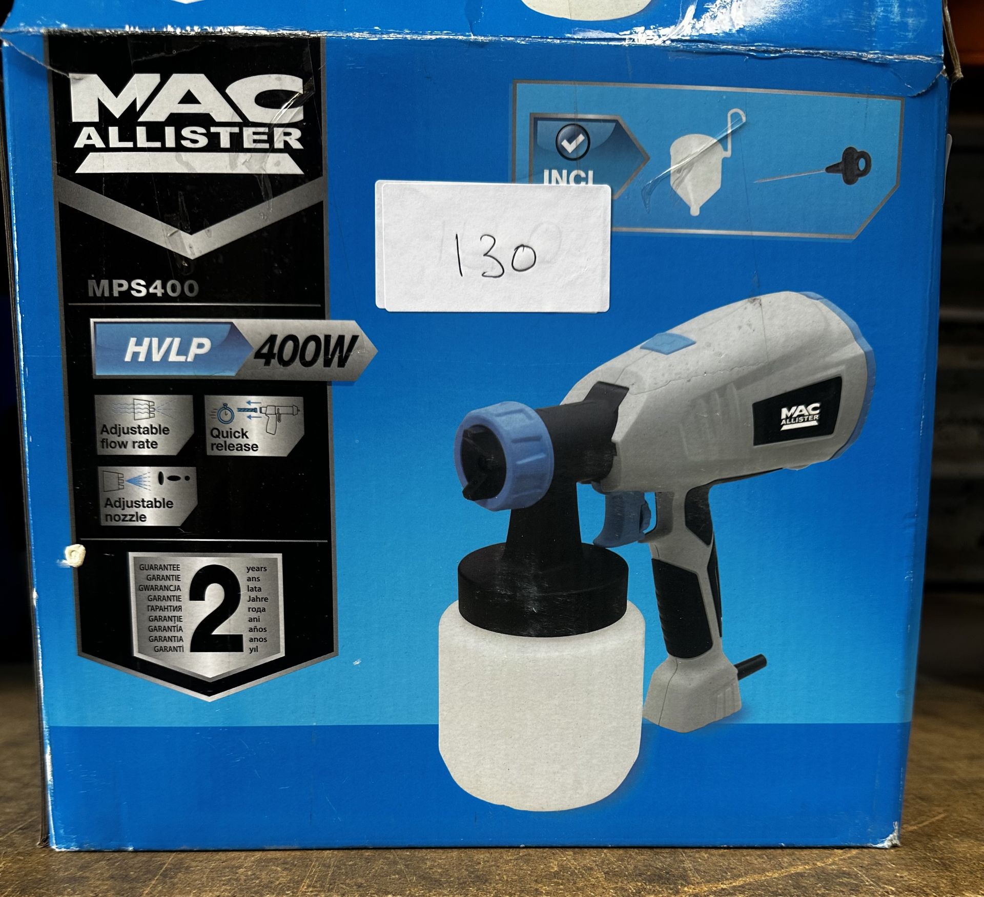 Mac Allister MPS400 Paint Sprayer. RRP £40 - Grade U