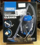 Draper Wet and Dry Vacuum Cleaner. RRP £80 - Grade U