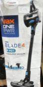 Vax One Power Vax Blade 4 Vacuum. RRP £200 - Grade U