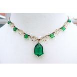 Vintage Art Deco Necklace With Gift Box