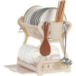 Multifunction Tableware Storage Racks - Khaki RRP £32.99
