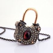 An Exquisite Convertible Clasp Necklace Embellished With Gold, Colourful Stones and Diamonds On S...