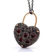 An Exquisite, Convertible Clasp Necklace Embellished With Gold, Colourful Stones, and Diamonds On...