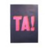 Dave Buonaguidi TA! a simple but effective image Great Present SIGNED edition