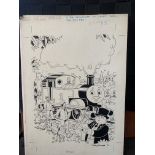 Thomas the Tank Engine & Friends ORIGINAL ARTWORK , signed by Timothy Marwood FULL PAGE CHRISTMAS...