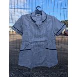 5 x Care Ladies Classic Tunic Blue and White Stripes New Size 28