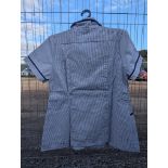 5 x Care Ladies Classic Tunic Blue and White Stripes New Size 24