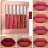 6PCS Matte Liquid Lipstick Set Lip Stain Makeup, 24 Hour Long Lasting Waterproof