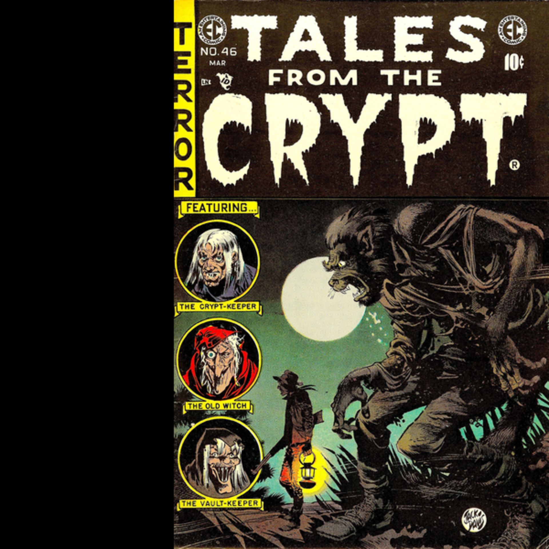 Tales Of the Crypt Cult Horror Comic Cover Extra Large Nostalgic Metal Wall Art