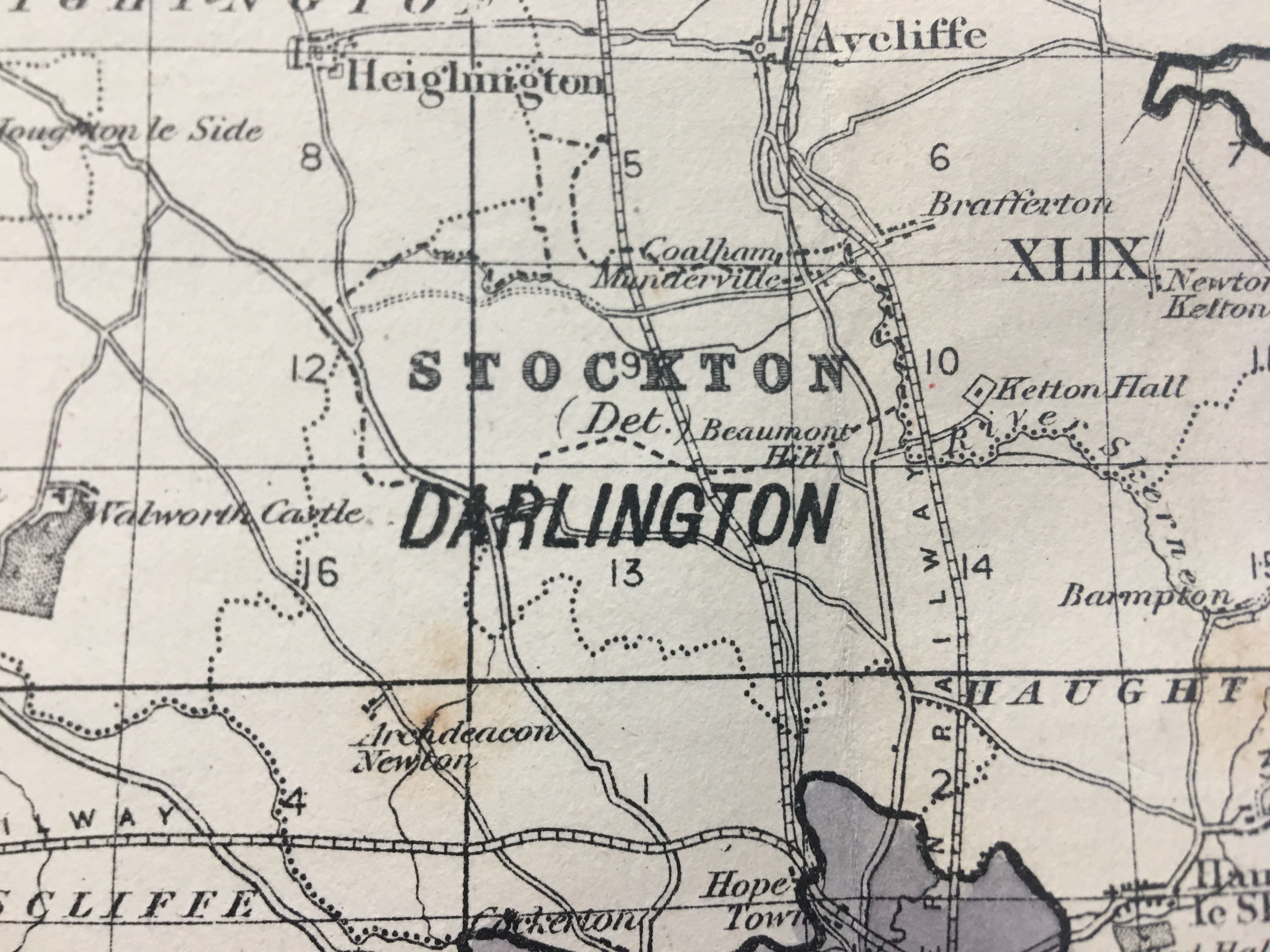 Antique 139 Years-Old Scarce Map County Durham 1885 Boundary Changes. - Image 9 of 15