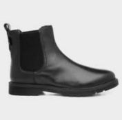 Pod Alia Black Leather Chelsea Boot Size 38 RRP £105 L10c