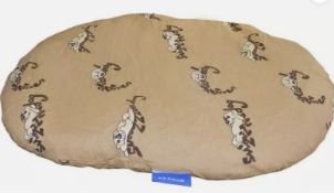 10 x Dog Bed Snoozzzeee Relax Pillow Sandstone L13c