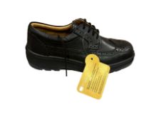 5 x Black Polished Brogue Work Shoes Sizes 6-7 L10c