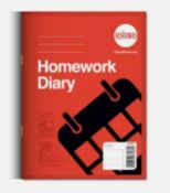100 x Rhino Undated Homework Diaries RRP £156.00 L19c