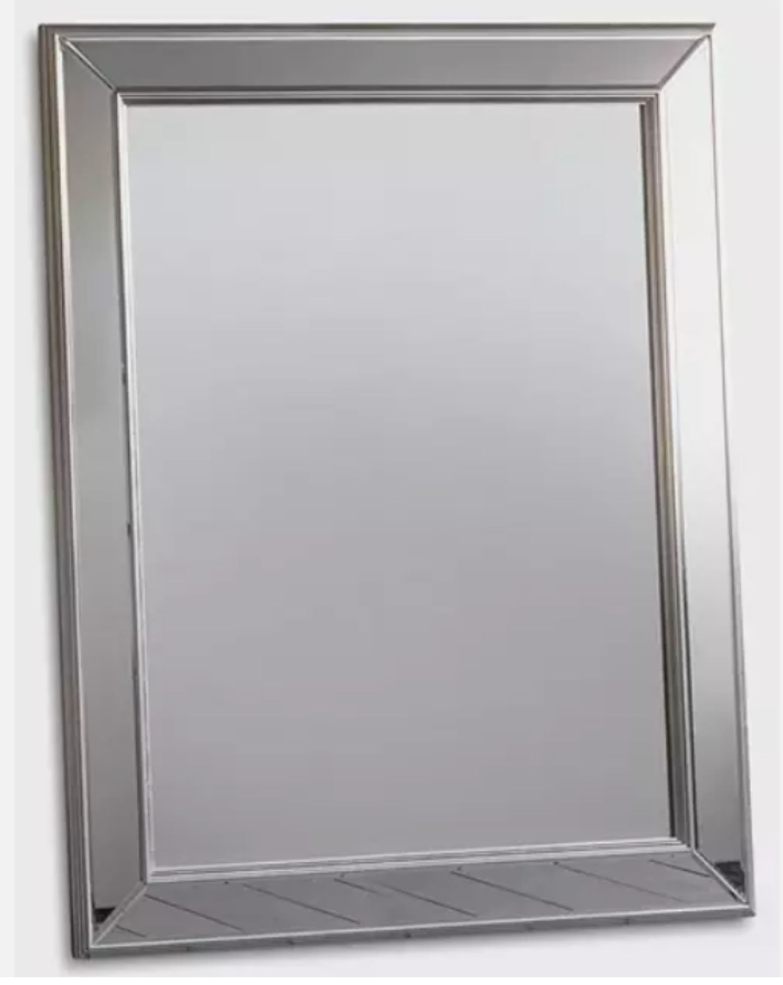 Farrell Rectangular Wall Mirror, 109 x 78.5cm, Champagne - RRP £200