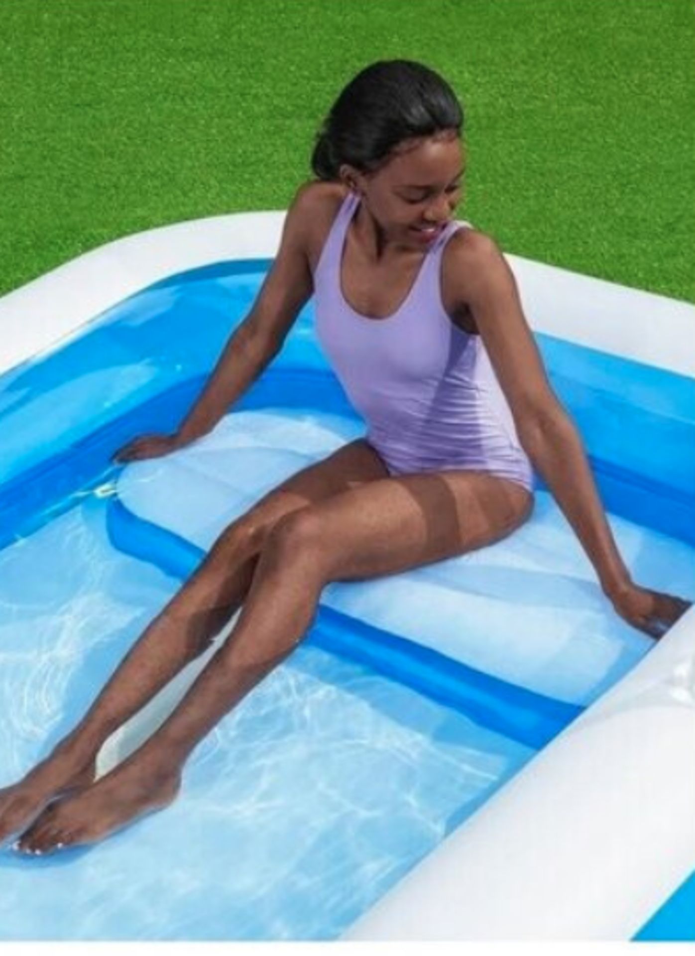 H20GO! 10ft Family Fun Inflatable Pool With Benches New Sealed Box - Image 3 of 3