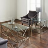 Geometric Silver Coffee Table RRP - £440