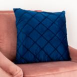 Diamond Blue Velvet Cushion RRP - £40