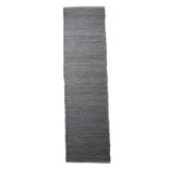 Grey Knitted Runner Wool Rug (60 x 230cm) RRP - £196