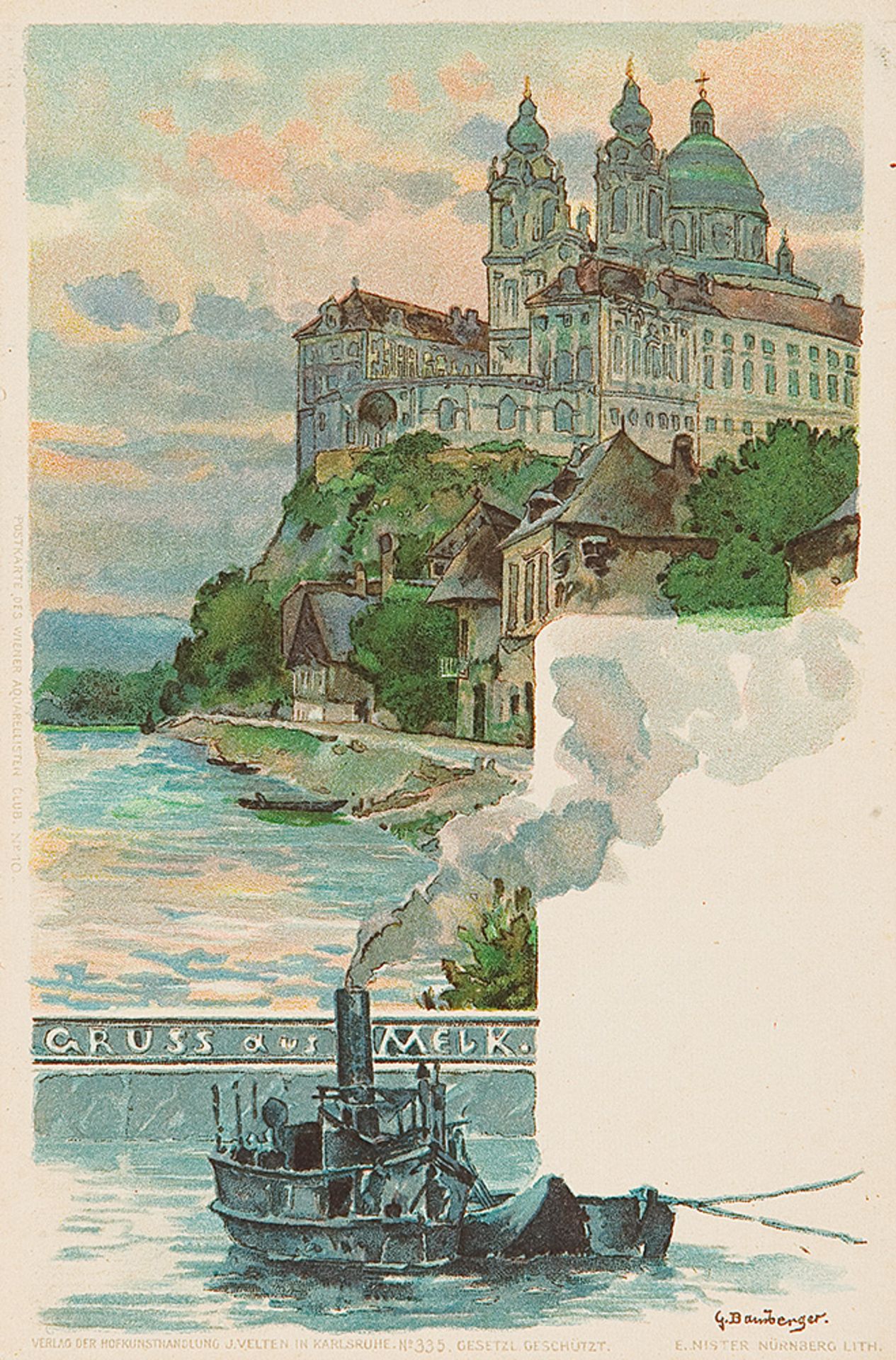 GUSTAV BAMBERGER (Würzburg 1861 - 1936 Zehenthof bei Scheibbs) - Bild 3 aus 4