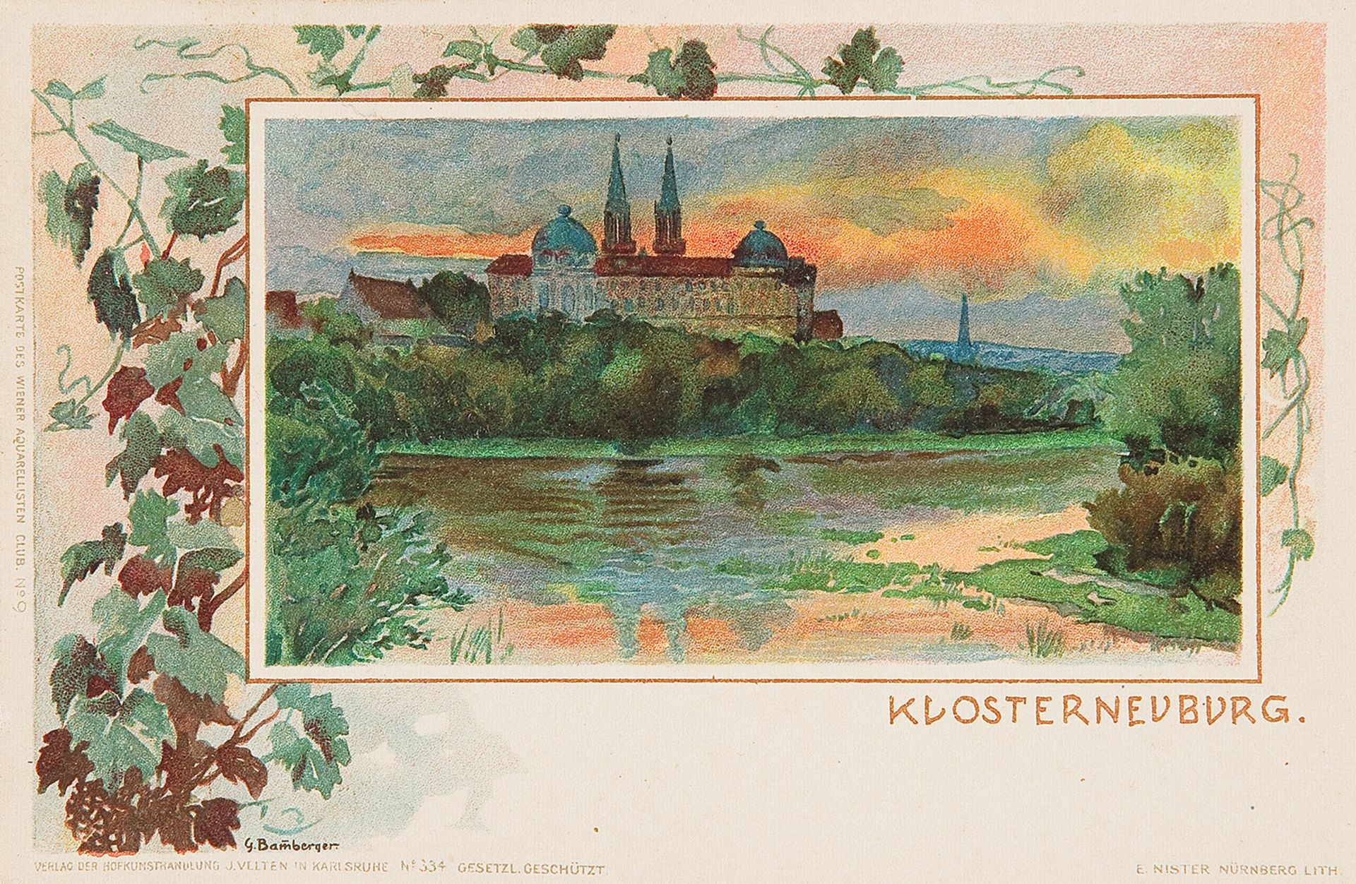 GUSTAV BAMBERGER (Würzburg 1861 - 1936 Zehenthof bei Scheibbs) - Bild 4 aus 4