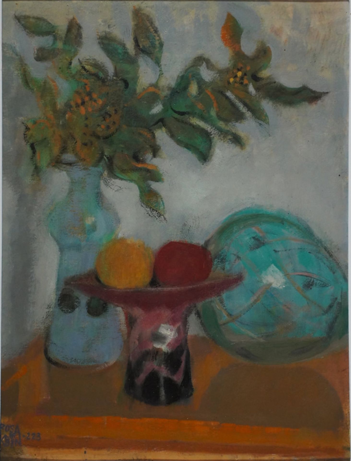 Kühn, Rosa, Stillleben mit Äpfeln, Öl, sig, 38 x 29