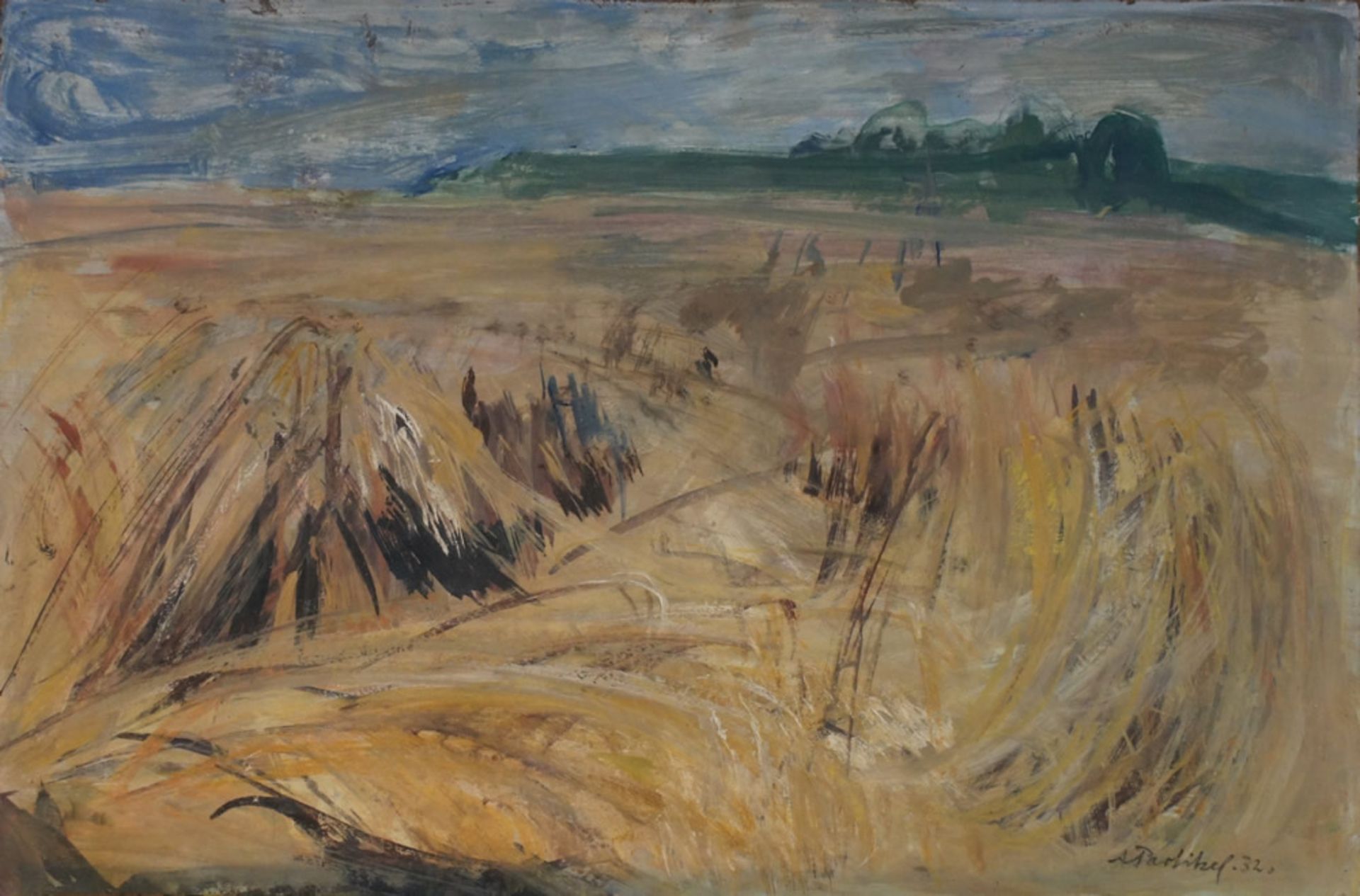 Partikel, Alfred, Landschaft, 1932, Öl, sig., 38 x 57