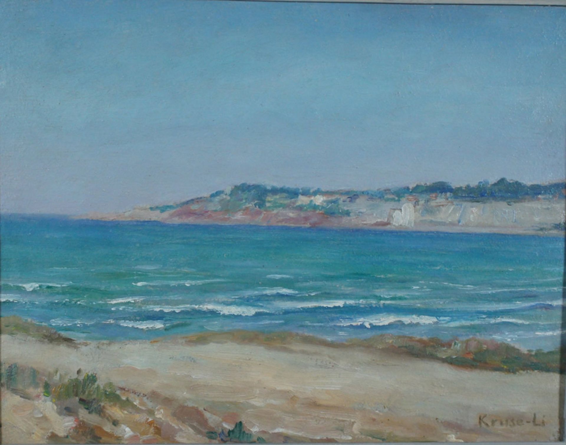 Kruse-Lietzenburg, Oskar,  Hiddensee Öl sig 25 x 33