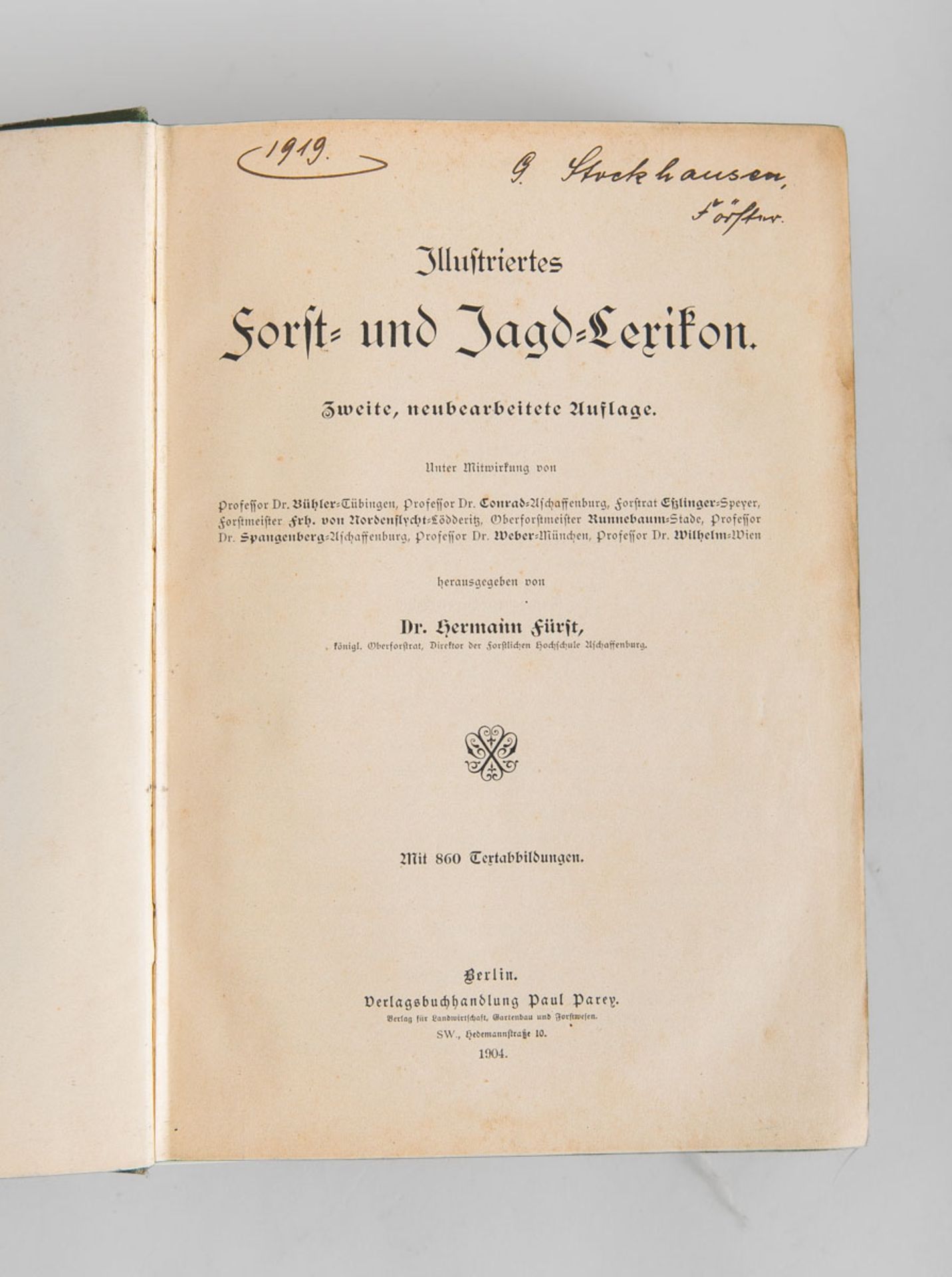 Fürst, Hermann, Illustriertes Forst- u. Jagd-Lexikon