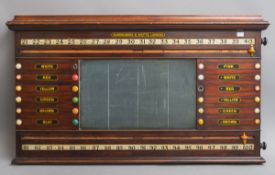 Snooker / Billard Scoreboard (Burroughes and Watts, London, 20. Jh.)