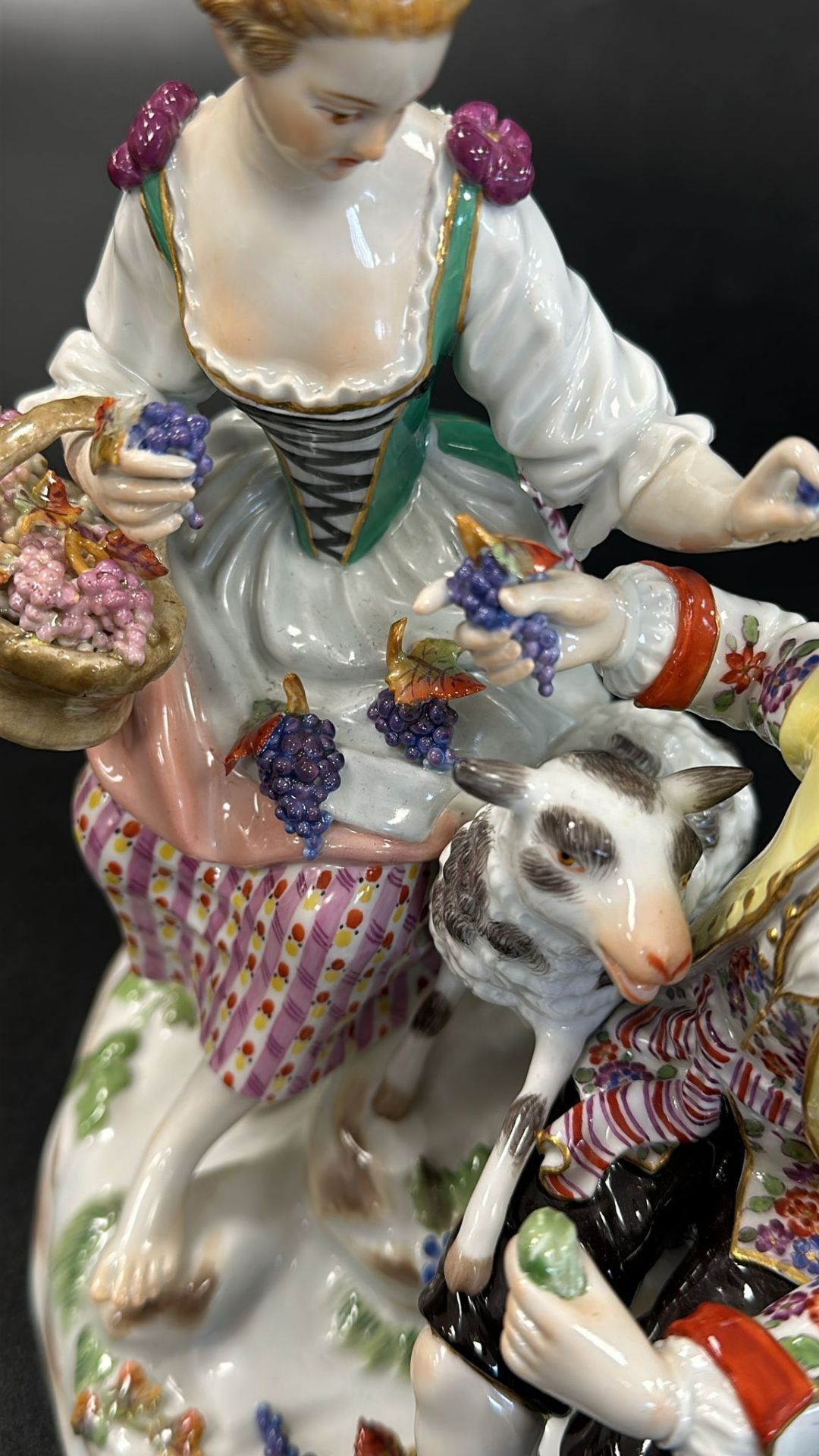 Porzellanfigurengruppe Schäferpaar (Meissen, 19./20. Jh.) - Image 12 of 16