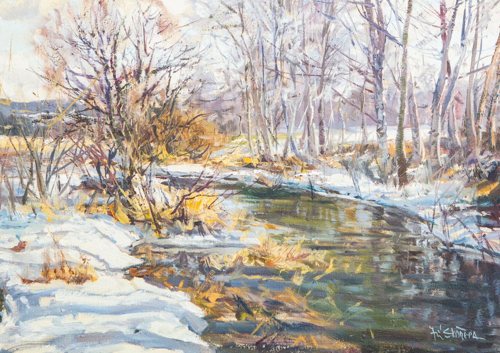 Skorepa, Jirí (geb. 1954), Winterliche Landschaft - Image 2 of 3