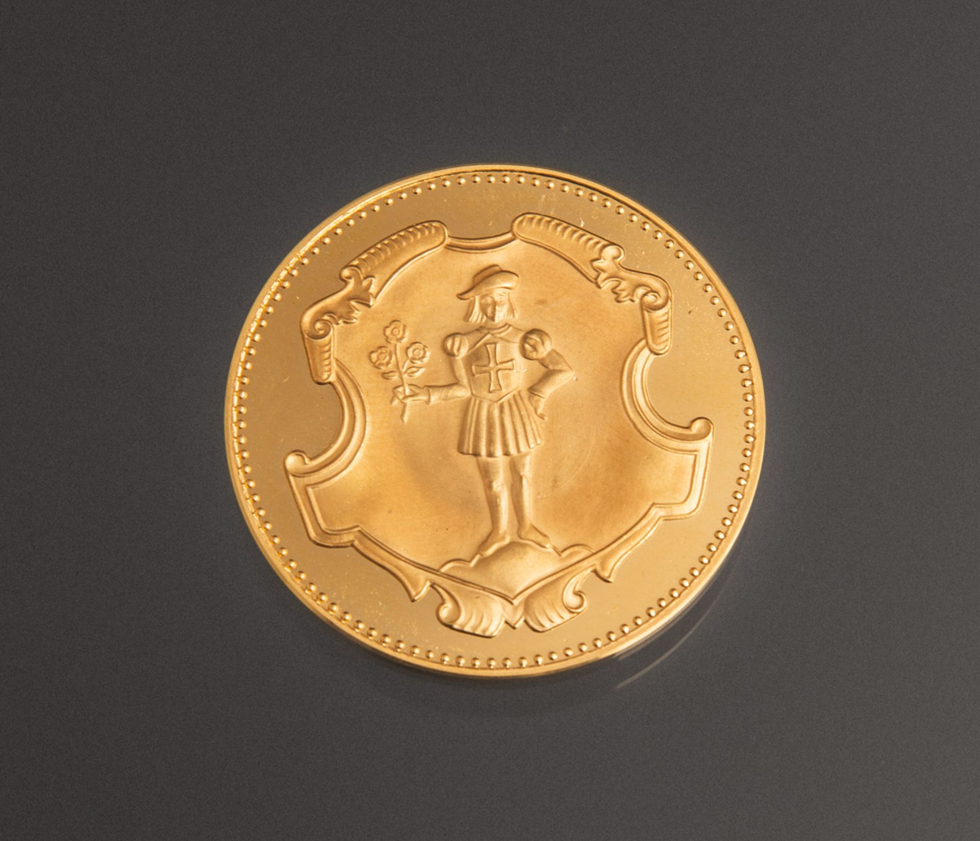 Goldmedaille 300 Jahre Merck Darmstadt (1668 - 1968)