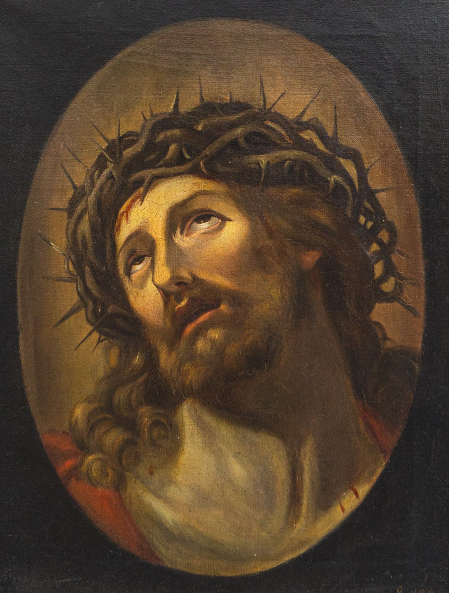 Unleserlich signiert (19. Jh.), Christus - Image 2 of 3