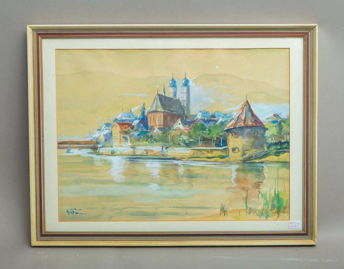 Holtmann, Willi (1908 - 1984), wohl Ansicht am Mittelrhein