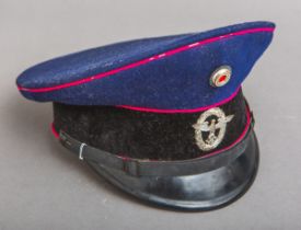 Polizei Schirmmütze für einen Angehörigen der Freiwilligen Feuerwehr (Drittes Reich)