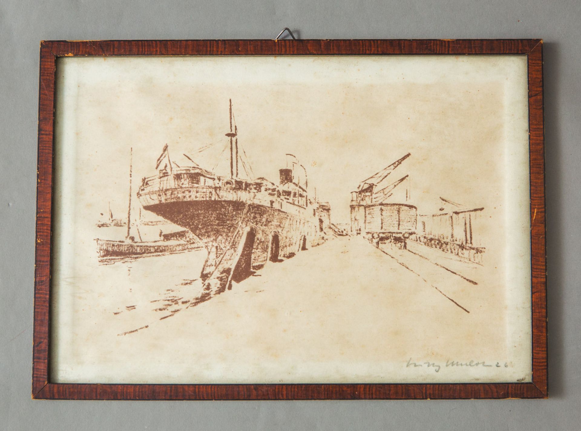 Mulot, Willy (1889 - ?), Original Mappe mit Arbeiten, Zeichnungen, Entwürfen - Image 4 of 4