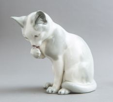 Porzellanfigur "Katze" (Schwarza Saalbahn)