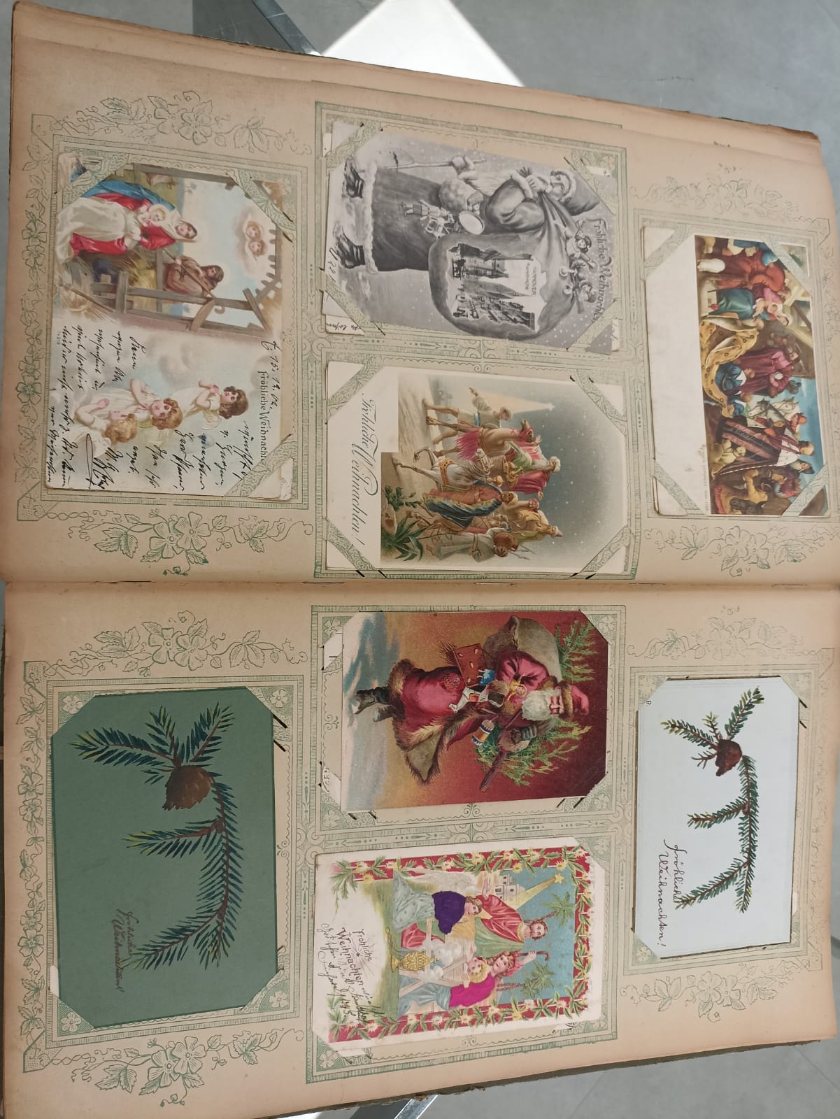 Postkarten-Album (um 1900) - Bild 3 aus 21