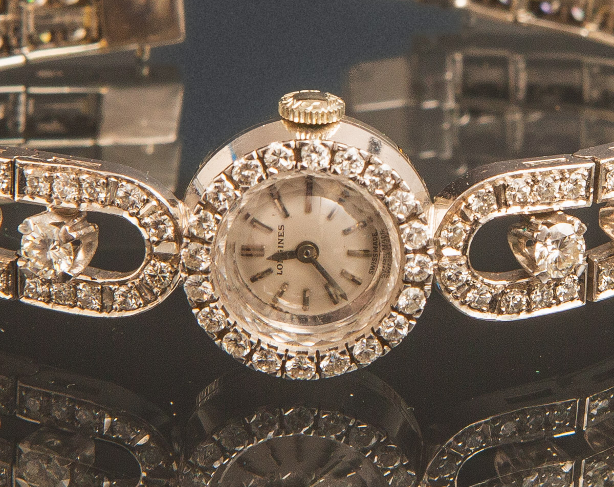 Longines - Damenarmbanduhr mit Diamantbesatz 750 WG - Image 2 of 2