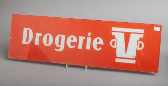 Werbeschild "Drogerie" (50/60er J.)