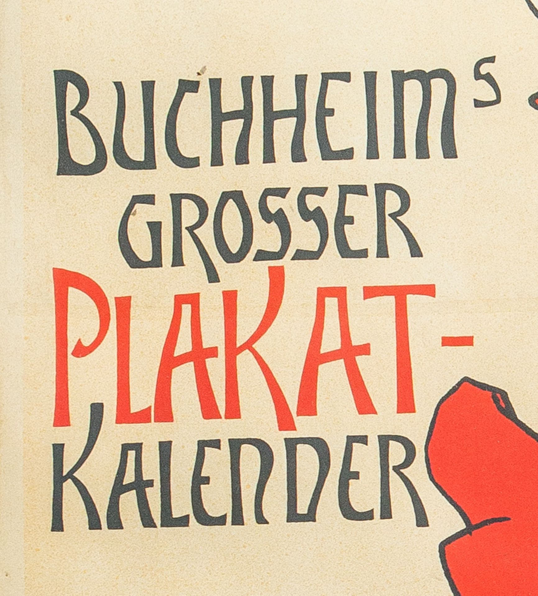 Plakat "Buchheims grosser Plakatkalender" (Jugendstil) - Bild 3 aus 3