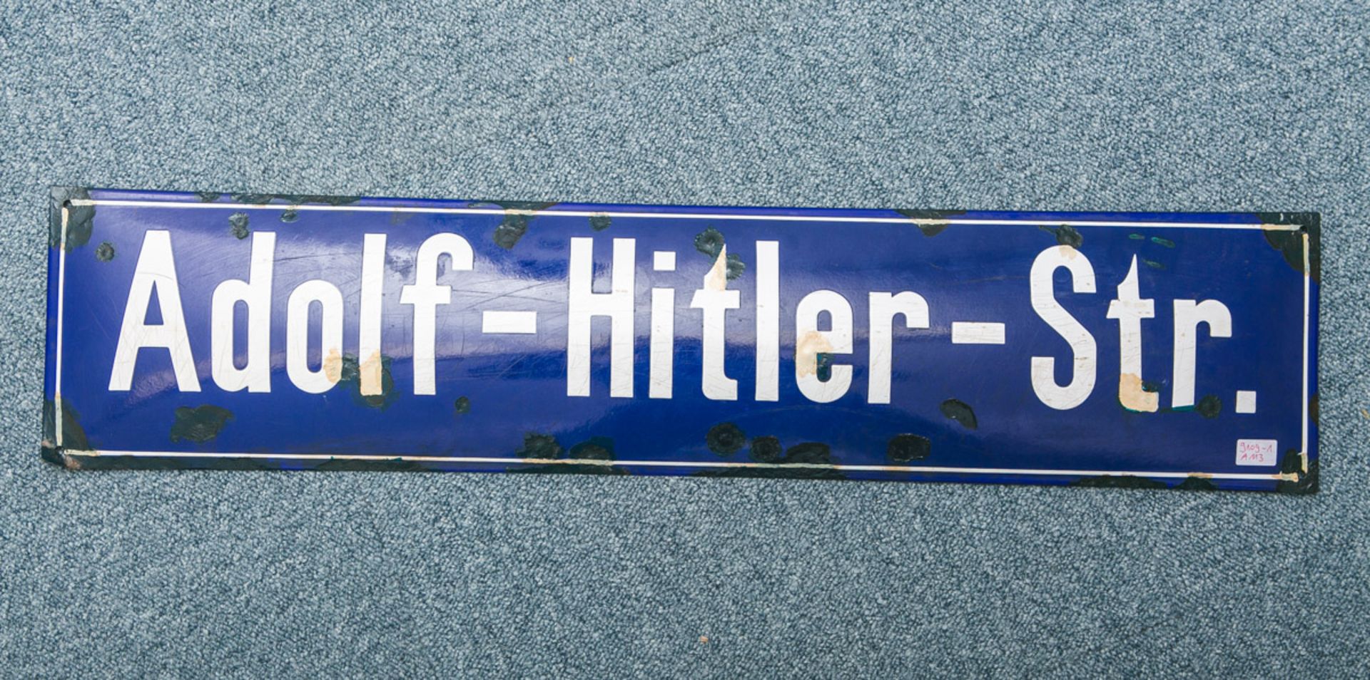 Emailschild / Straßenschild "Adolf-Hitler-Str." (Drittes Reich)